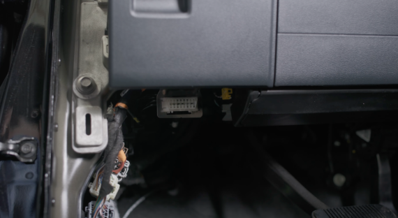OBD-II port location under dash
OBD-II port location under dash